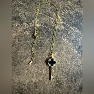 Black And Silver Key Necklace